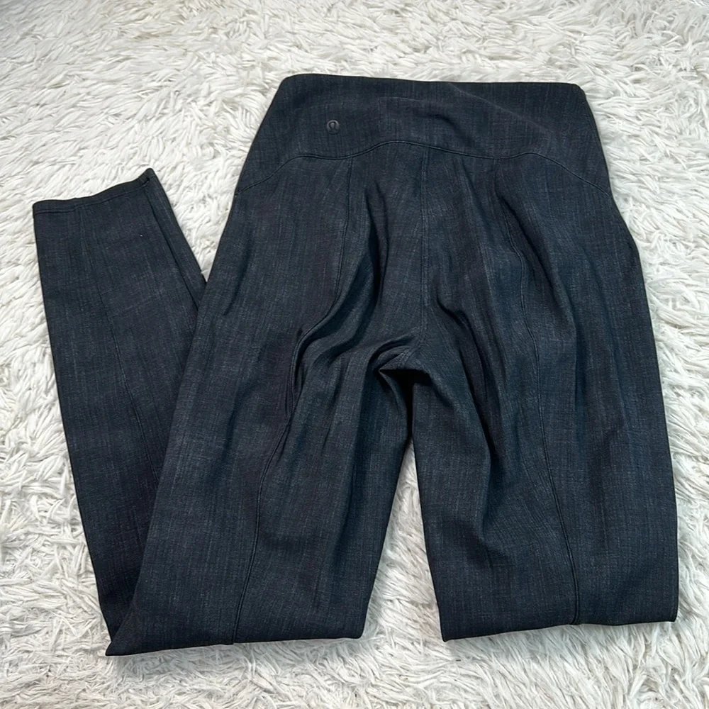 Lululemon Here to There High-Rise 7/8 Pant Crosshatch Texture Black Multi Black